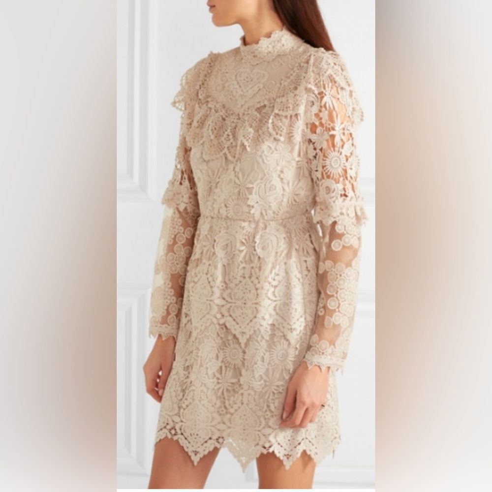 Anna Sui crochet lace dress, US6